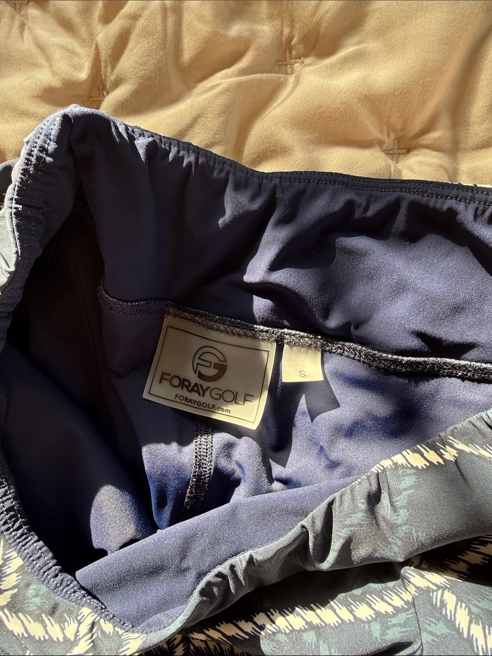 Navy Rope-Print Mini Skirt - Picture 3 of 3